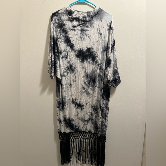 Tie dye fringe kimono - Picture 4 of 4